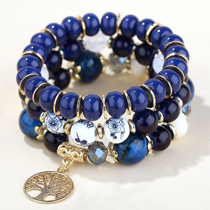 Wholesale Bohemian Ethnic Colorblock Alloy Bracelet