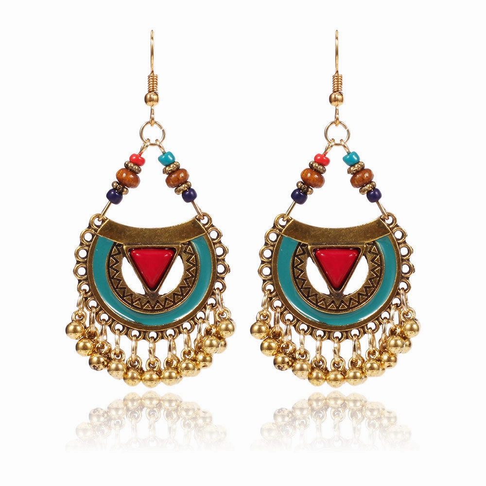 Wholesale Bohemian Ethnic Style Alloy Earrings
