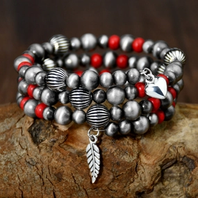 Wholesale Bohemian Ethnic Style Antique Tin Beaded Bracelet