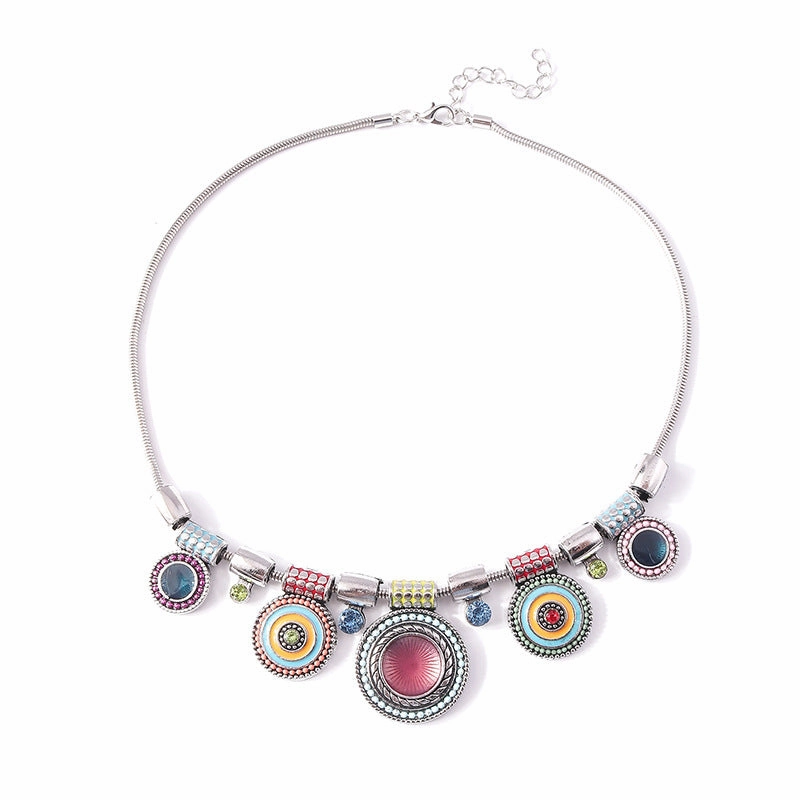 Wholesale Bohemian Ethnic Style Medallion Necklace