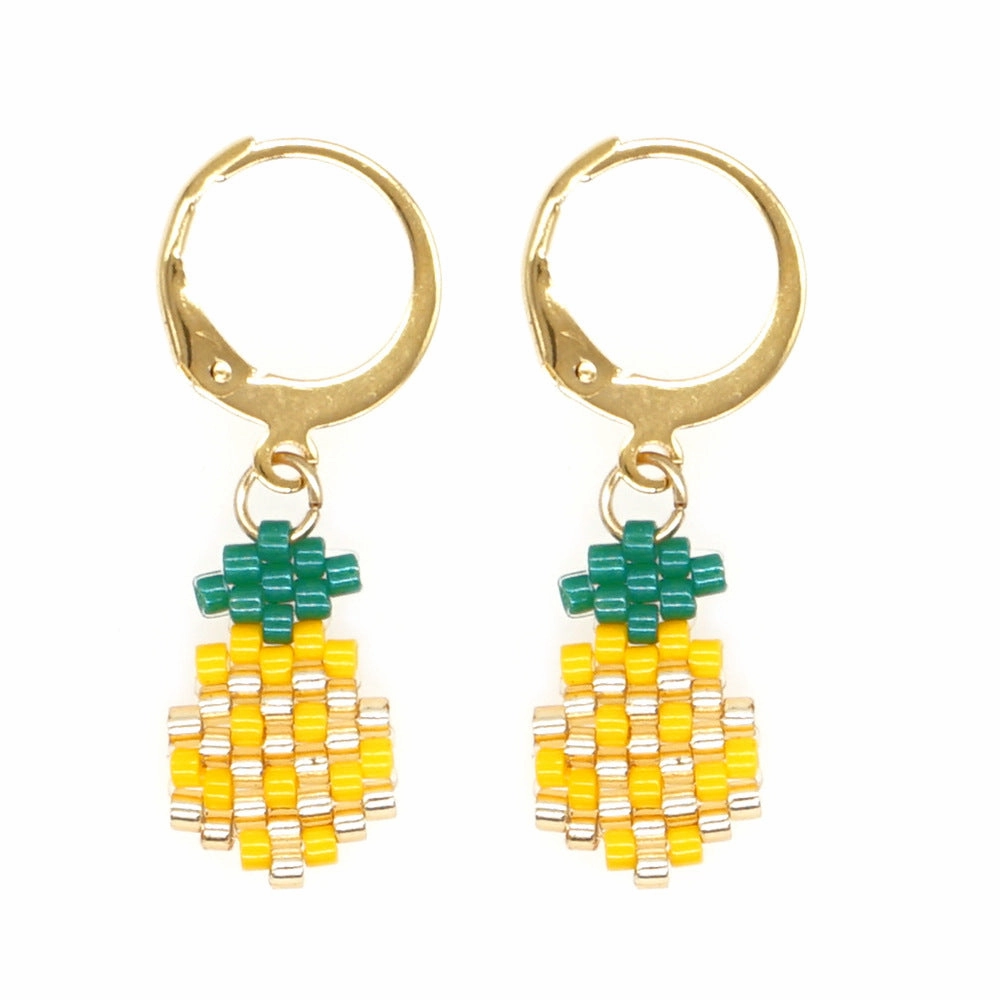 Wholesale Bohemian Ethnic Style Rice Beads Earrings