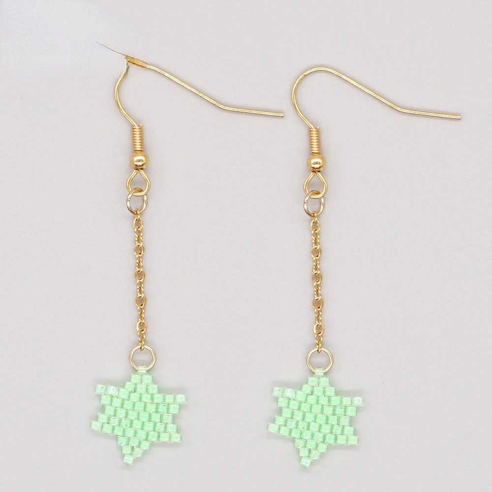 Wholesale Bohemian Ethnic Style Rice Beads Earrings