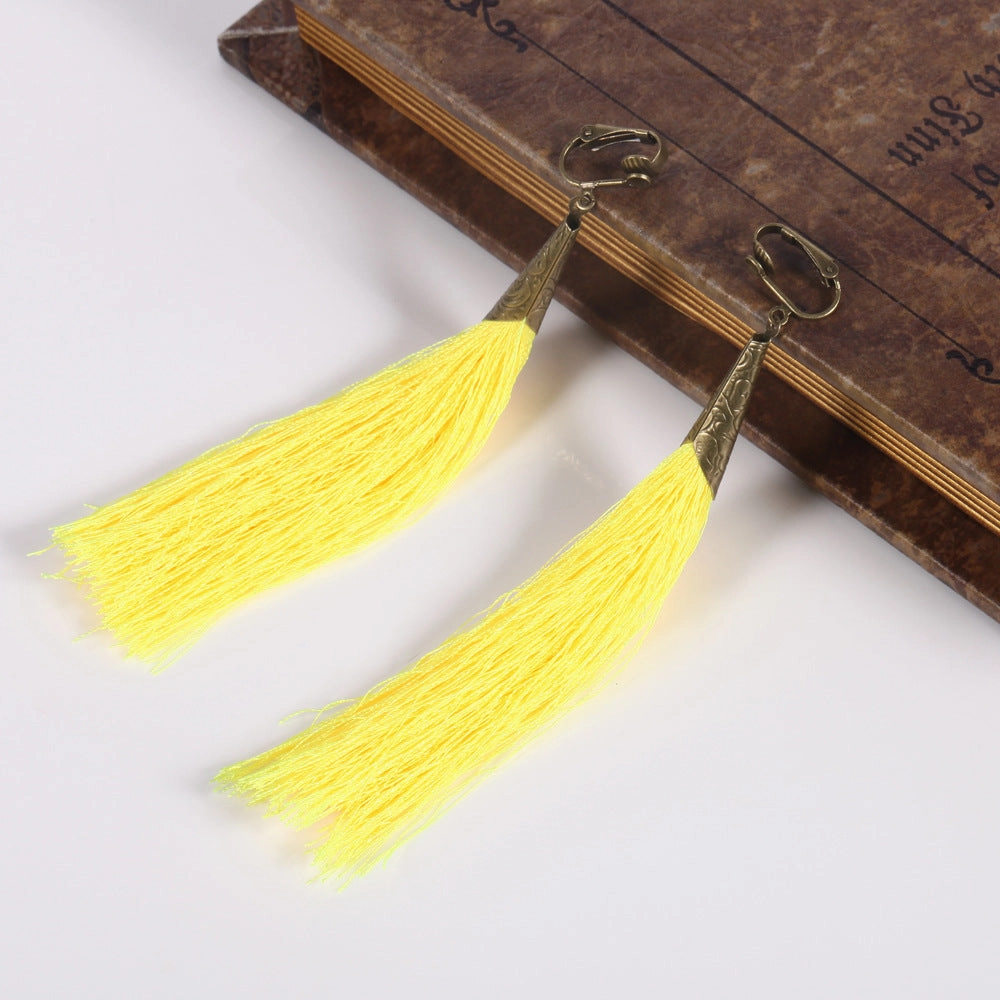 Wholesale Bohemian Fabric Ear Clips