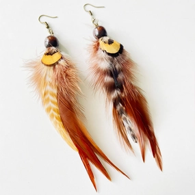 Wholesale Bohemian Feather Earrings