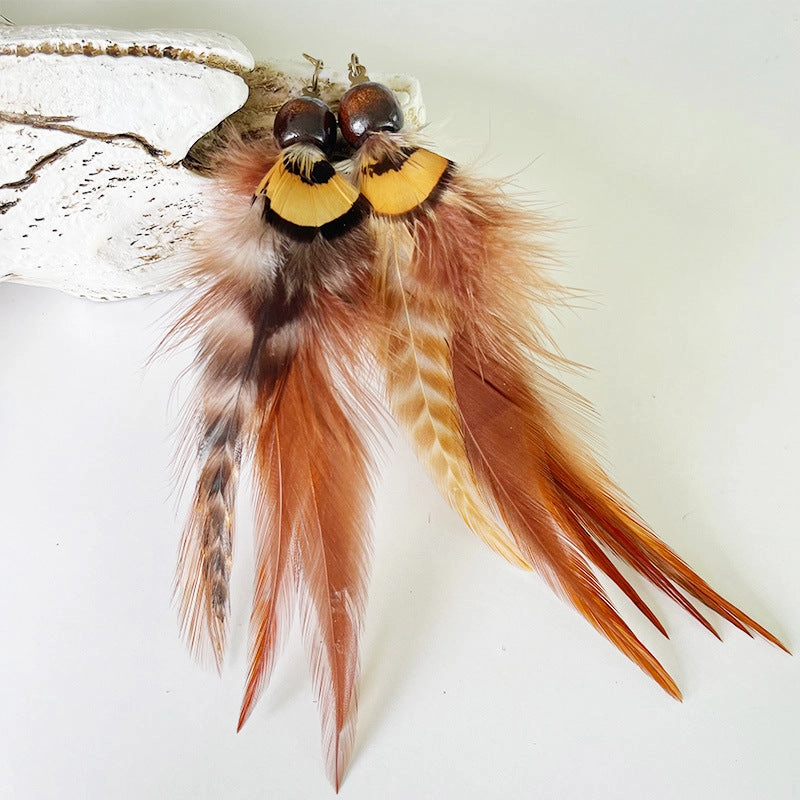 Wholesale Bohemian Feather Earrings