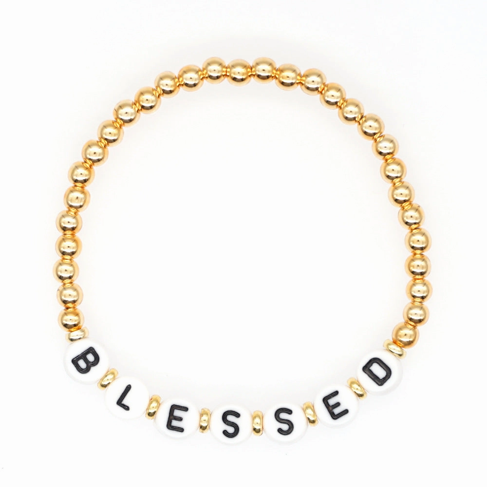 Wholesale Bohemian Gold Plated Acrylic Bracelet
