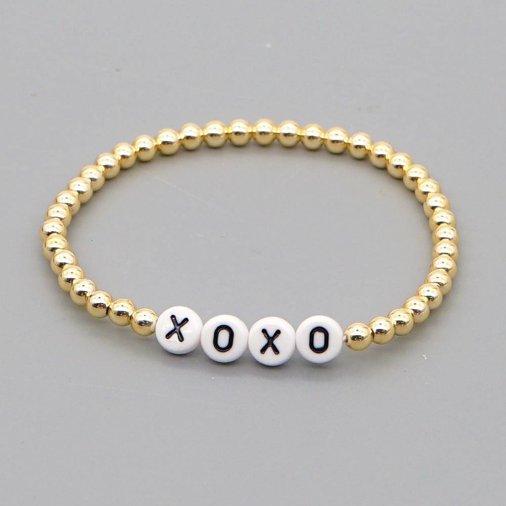 Wholesale Bohemian Gold Plated Acrylic Bracelet