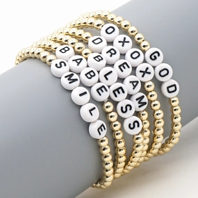 Wholesale Bohemian Gold Plated Acrylic Bracelet