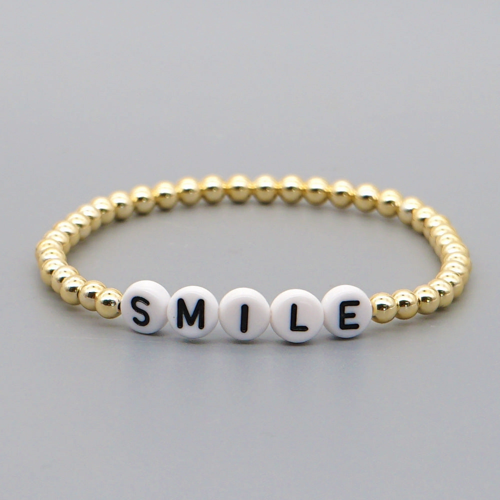 Wholesale Bohemian Gold Plated Acrylic Bracelet