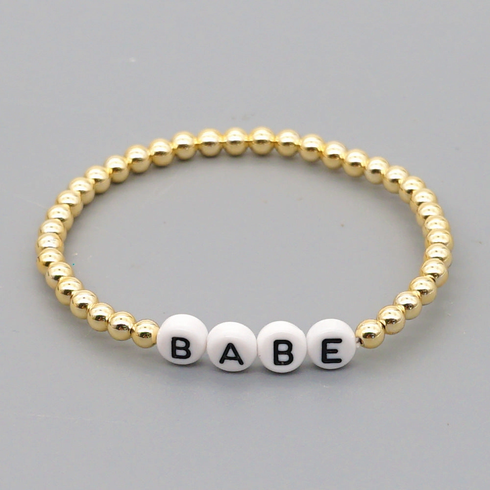 Wholesale Bohemian Gold Plated Acrylic Bracelet