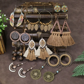 Wholesale Bohemian Hand Made Alloy Earrings