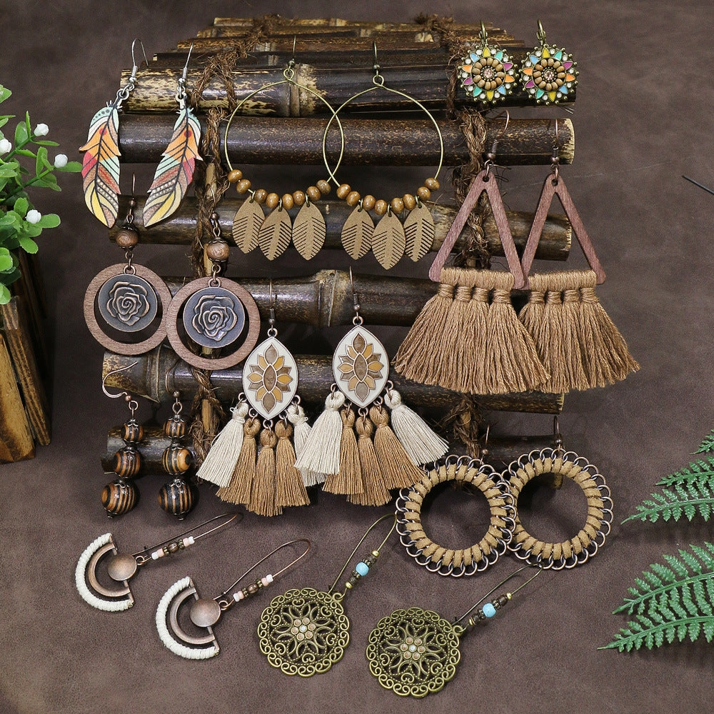 Wholesale Bohemian Hand Made Alloy Earrings