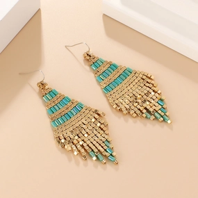 Wholesale Bohemian Handmade Retro Ethnic Style Sumi Pearl Earrings