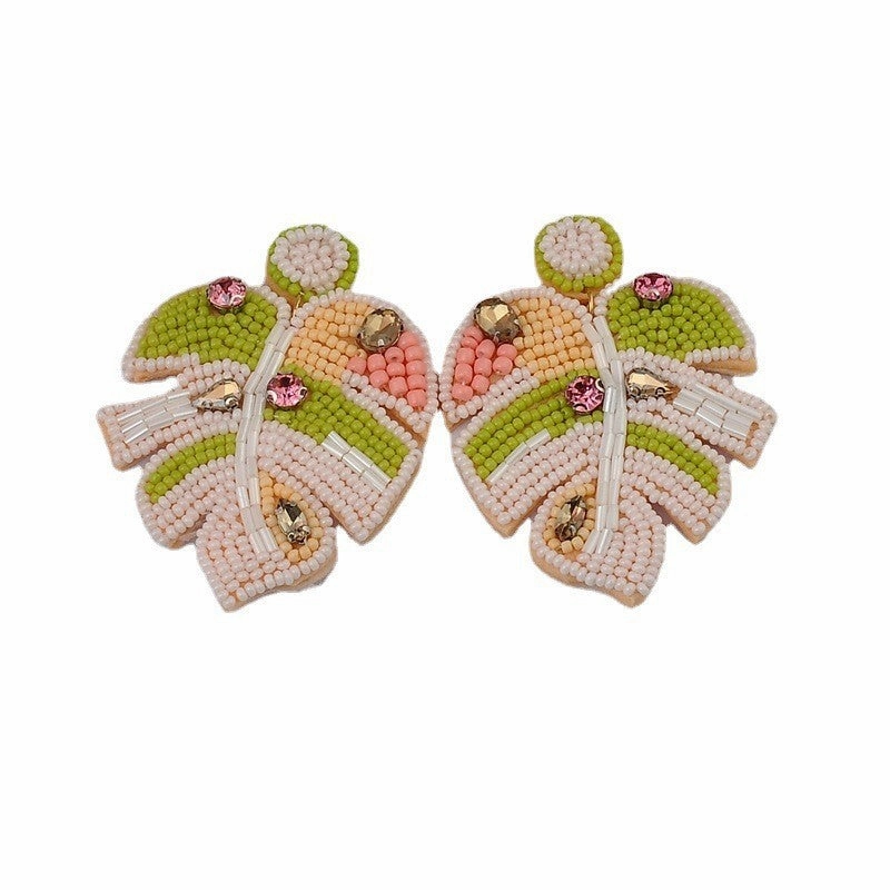 Wholesale Bohemian Handmade Woven Earrings