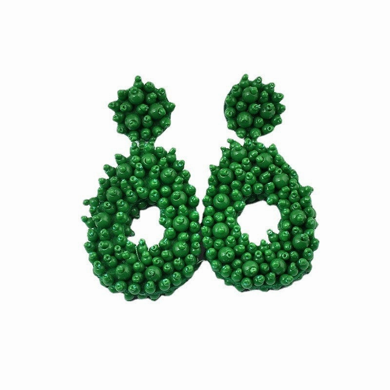 Wholesale Bohemian Handmade Woven Earrings
