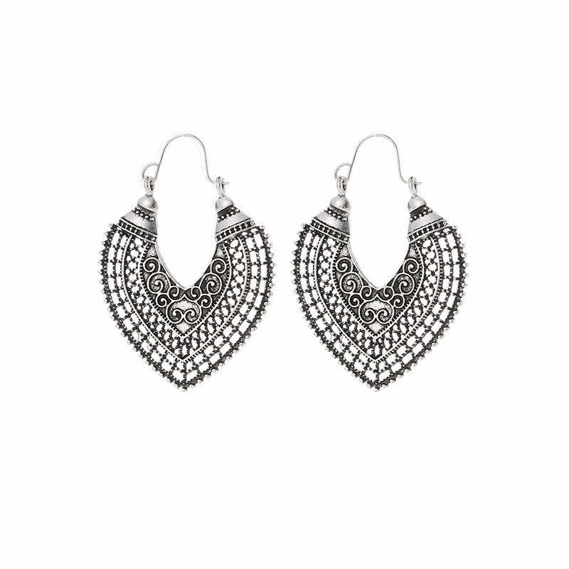 Wholesale Bohemian Heart Alloy Earrings