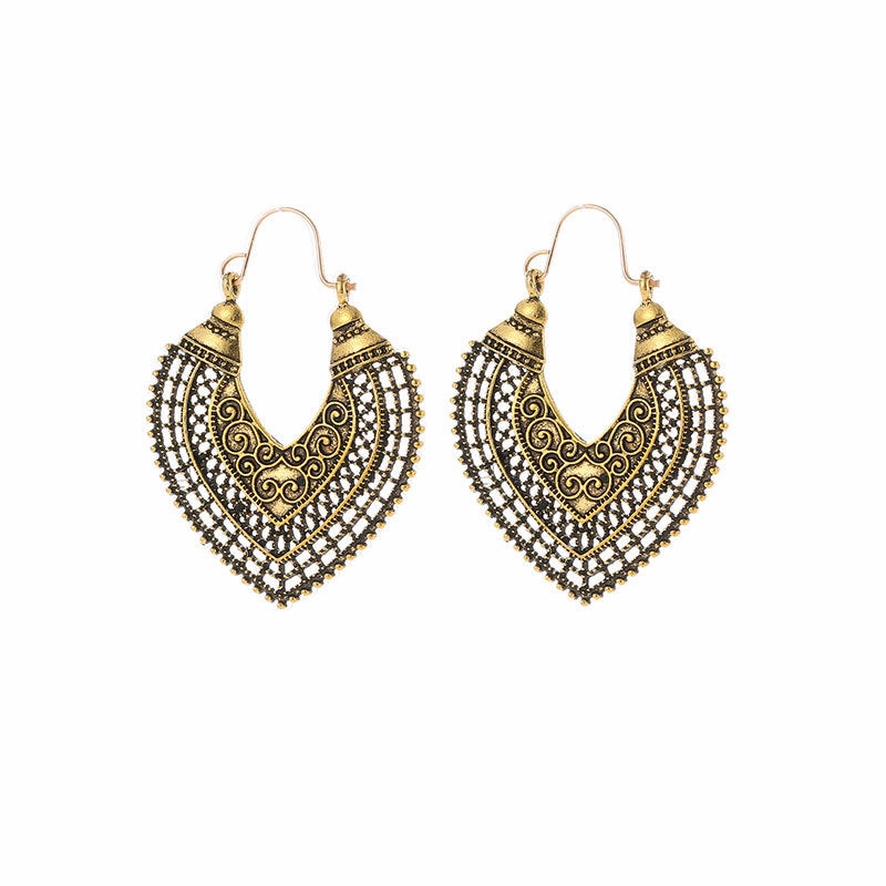 Wholesale Bohemian Heart Alloy Earrings