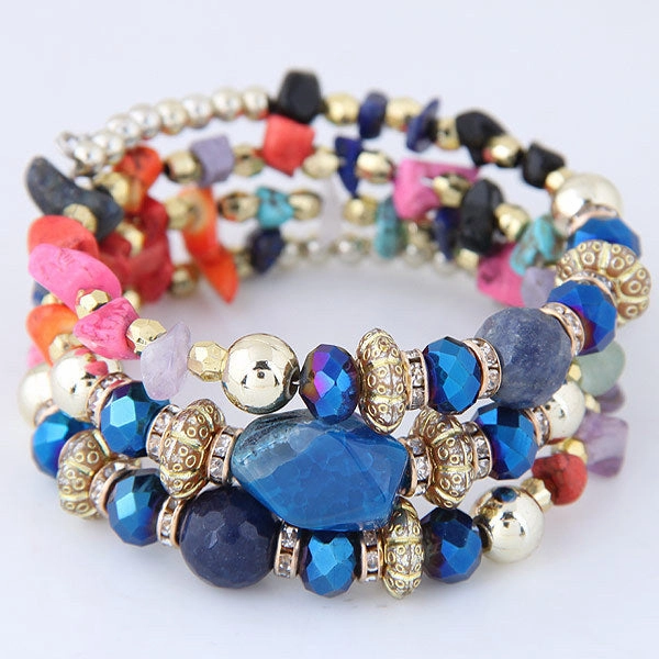 Wholesale Bohemian Kaurolite Crystal Alloy Bracelet