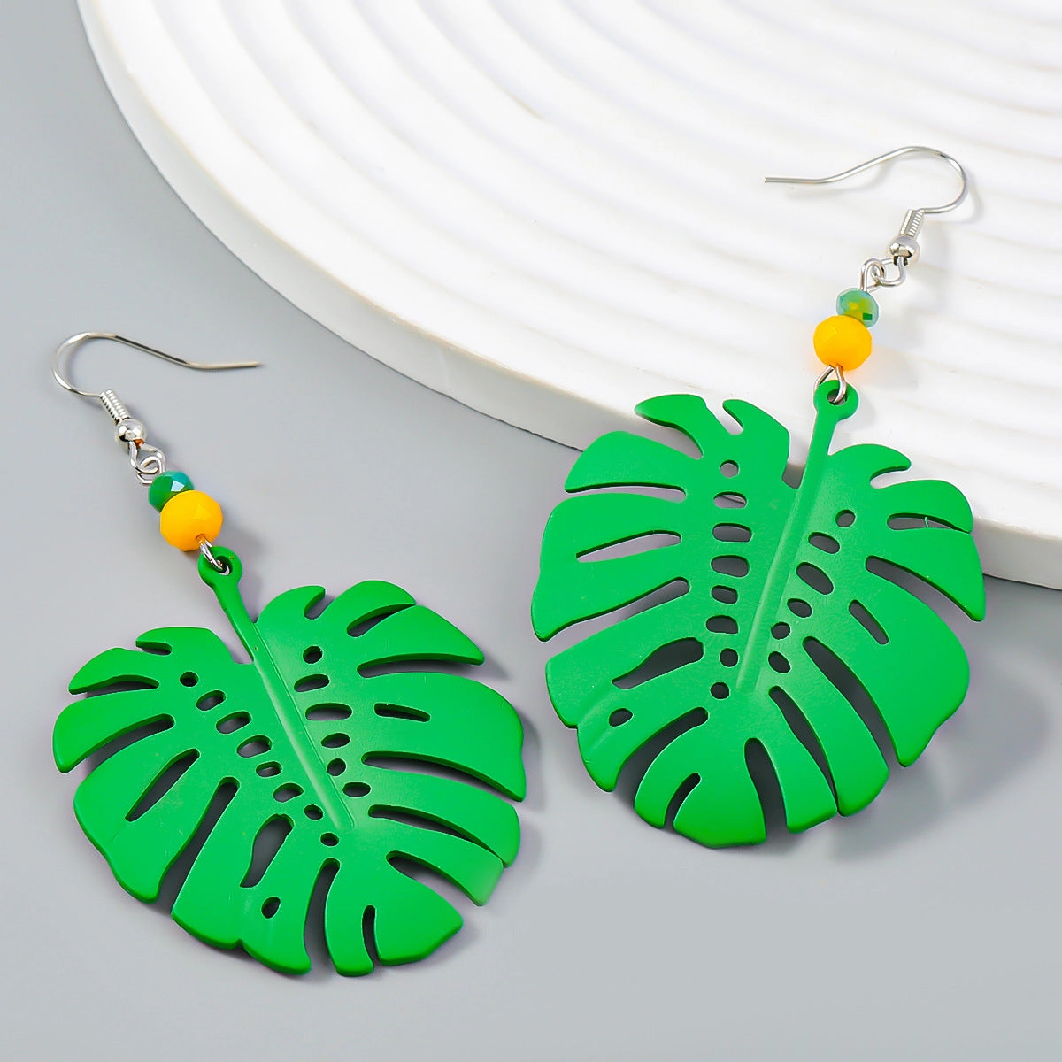 Wholesale Bohemian Leaf Alloy Earrings
