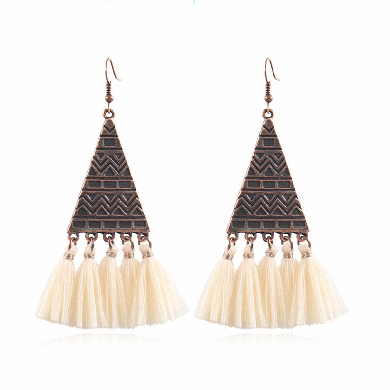 Wholesale Bohemian Long Vintage Tassel Earrings