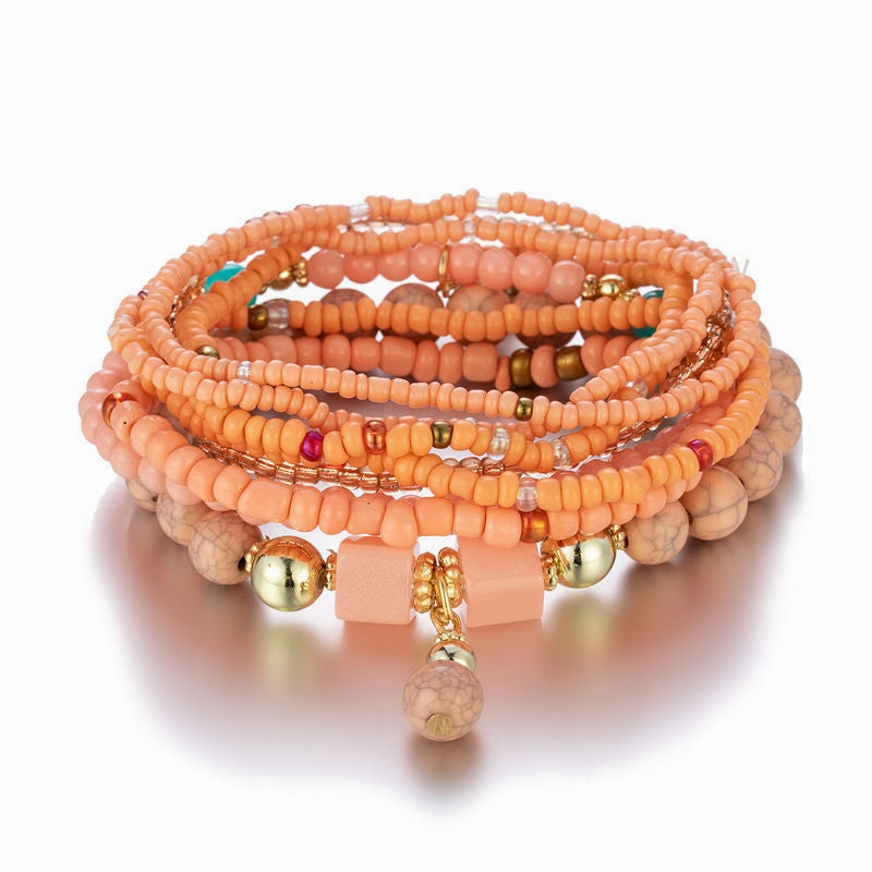 Wholesale Bohemian Multi-layer Creative Beaded Bracelet