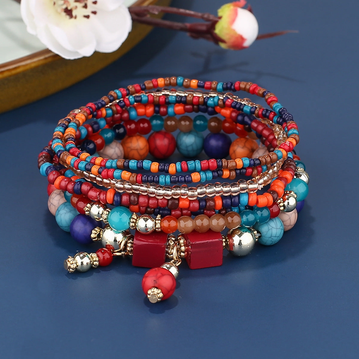 Wholesale Bohemian Multi-layer Creative Beaded Bracelet