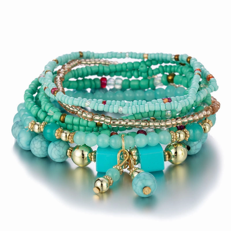Wholesale Bohemian Multi-layer Creative Beaded Bracelet