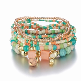 Wholesale Bohemian Multi-layer Creative Beaded Bracelet