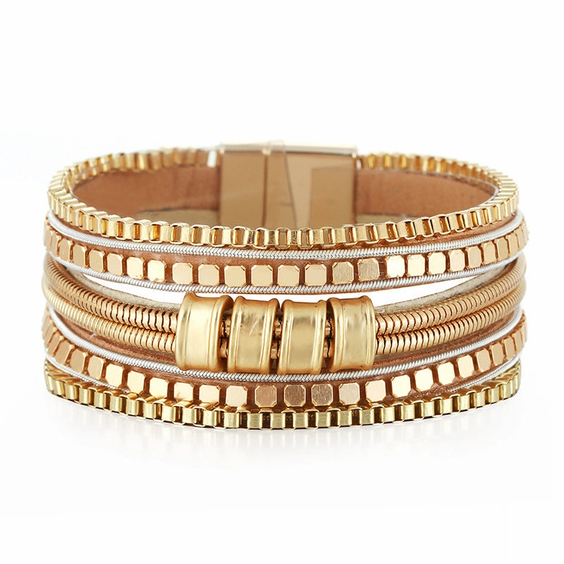 Wholesale Bohemian Multi-layer Leather Bracelet