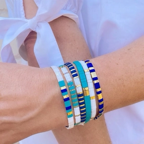 Wholesale Bohemian Multicolor Tila Rice Beads Bracelet