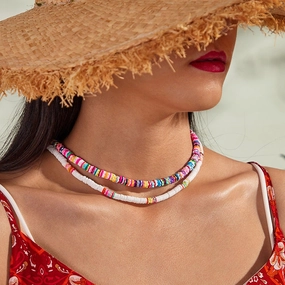 Wholesale Bohemian Multicolored Smoky Necklaces