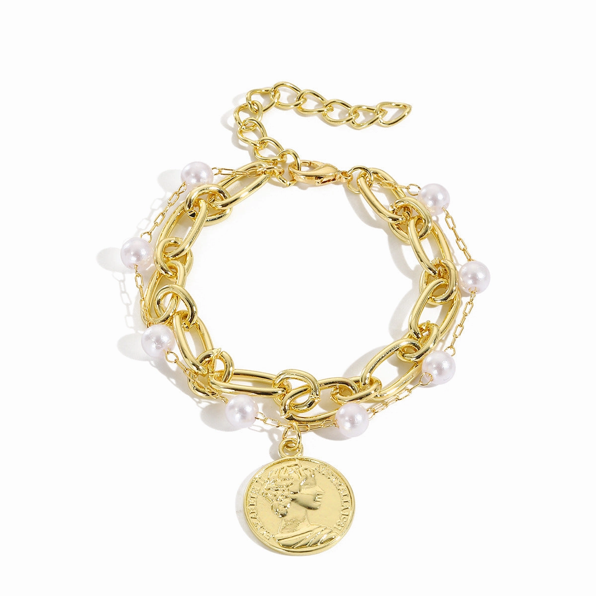 Wholesale Bohemian Pearl Alloy Bracelet