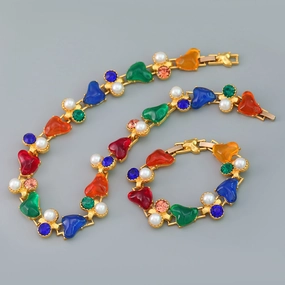 Wholesale Bohemian Pearl Resin Alloy Bracelet