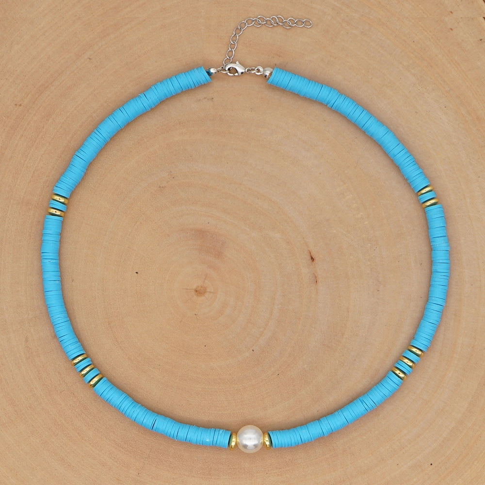 Wholesale Bohemian Polyfoam Pearl Necklace
