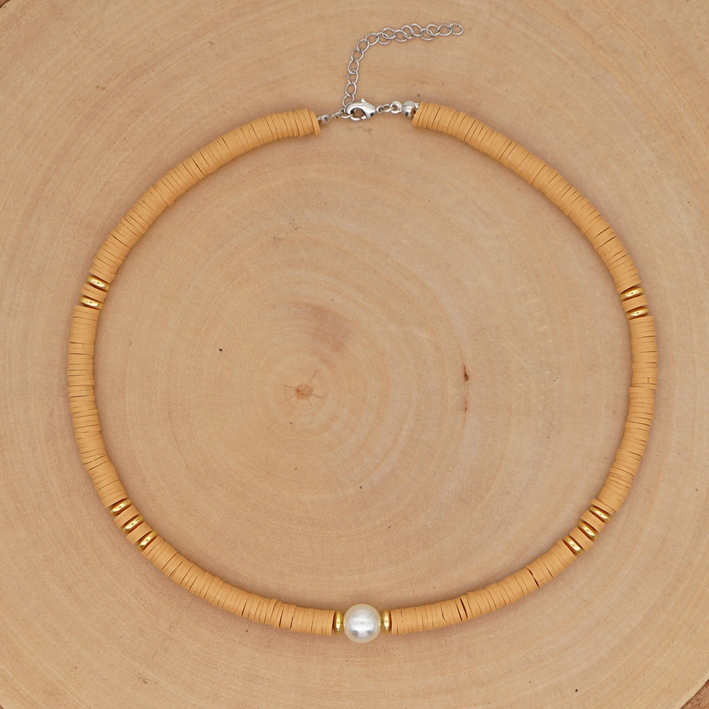 Wholesale Bohemian Polyfoam Pearl Necklace