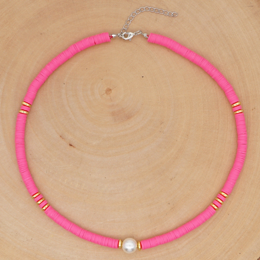 Wholesale Bohemian Polyfoam Pearl Necklace