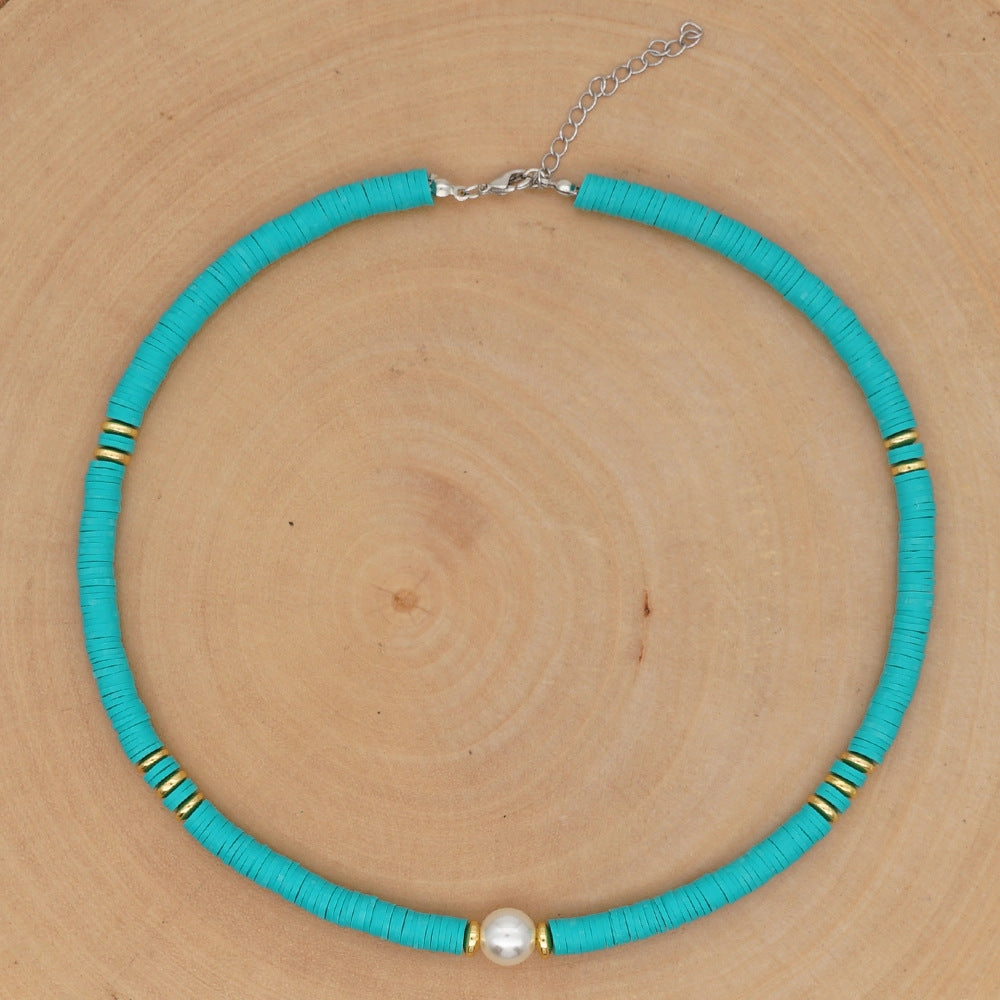 Wholesale Bohemian Polyfoam Pearl Necklace