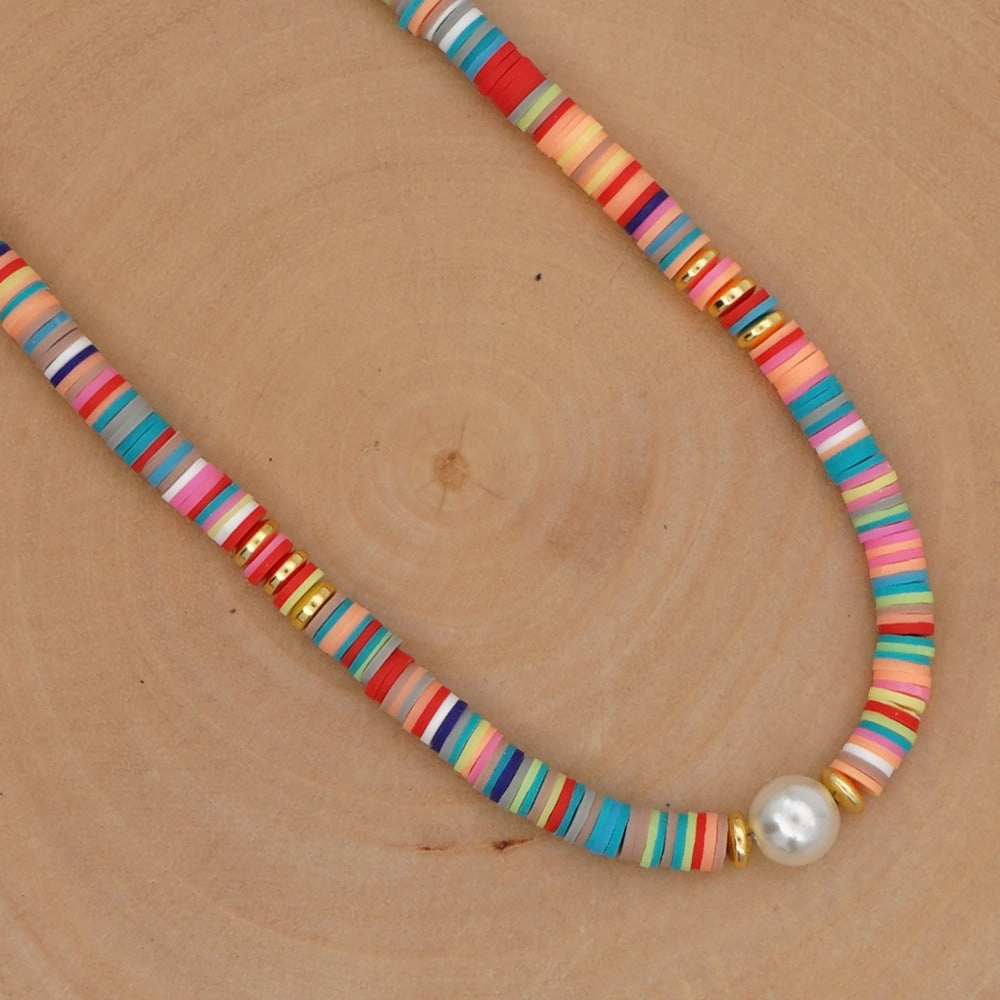 Wholesale Bohemian Polyfoam Pearl Necklace