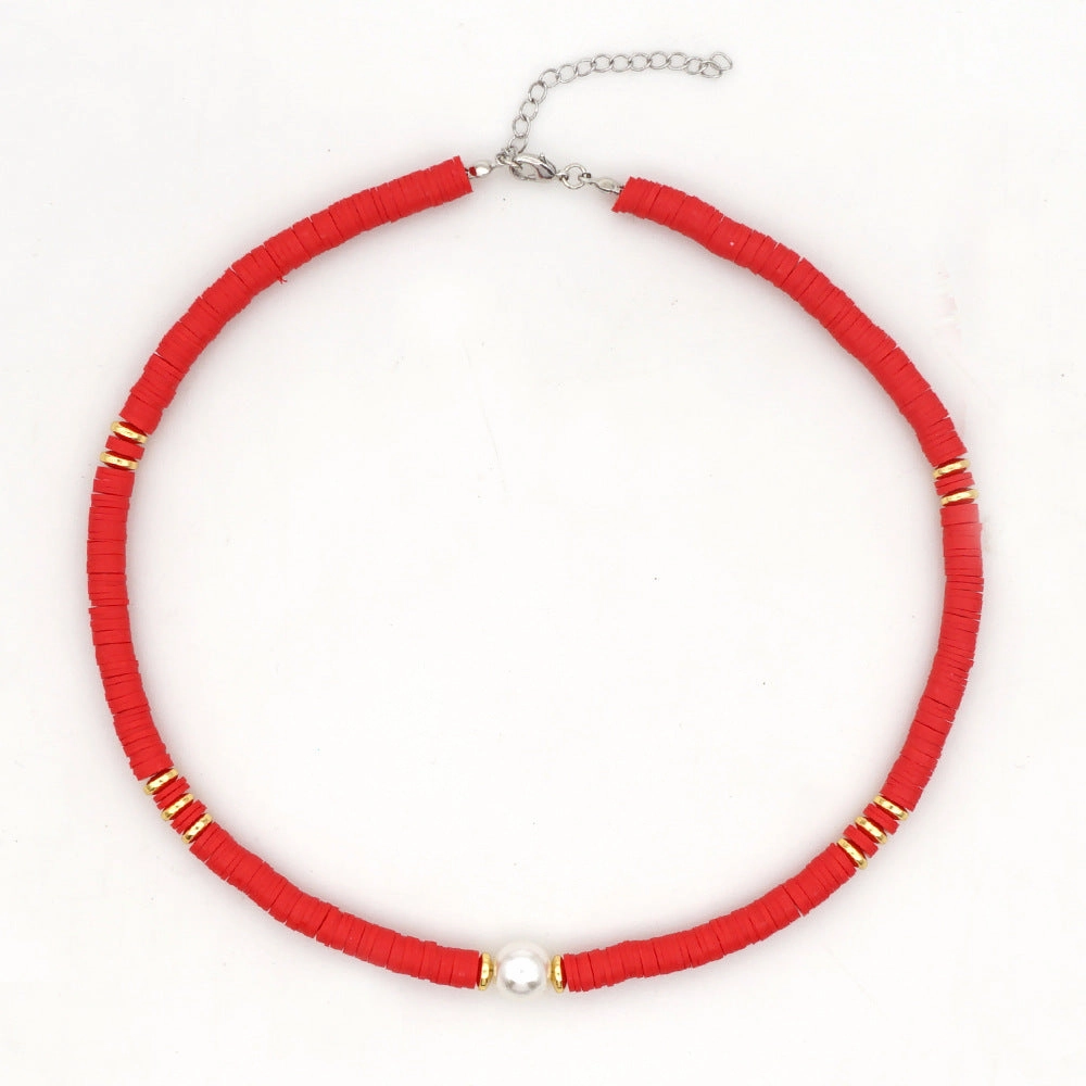 Wholesale Bohemian Polyfoam Pearl Necklace