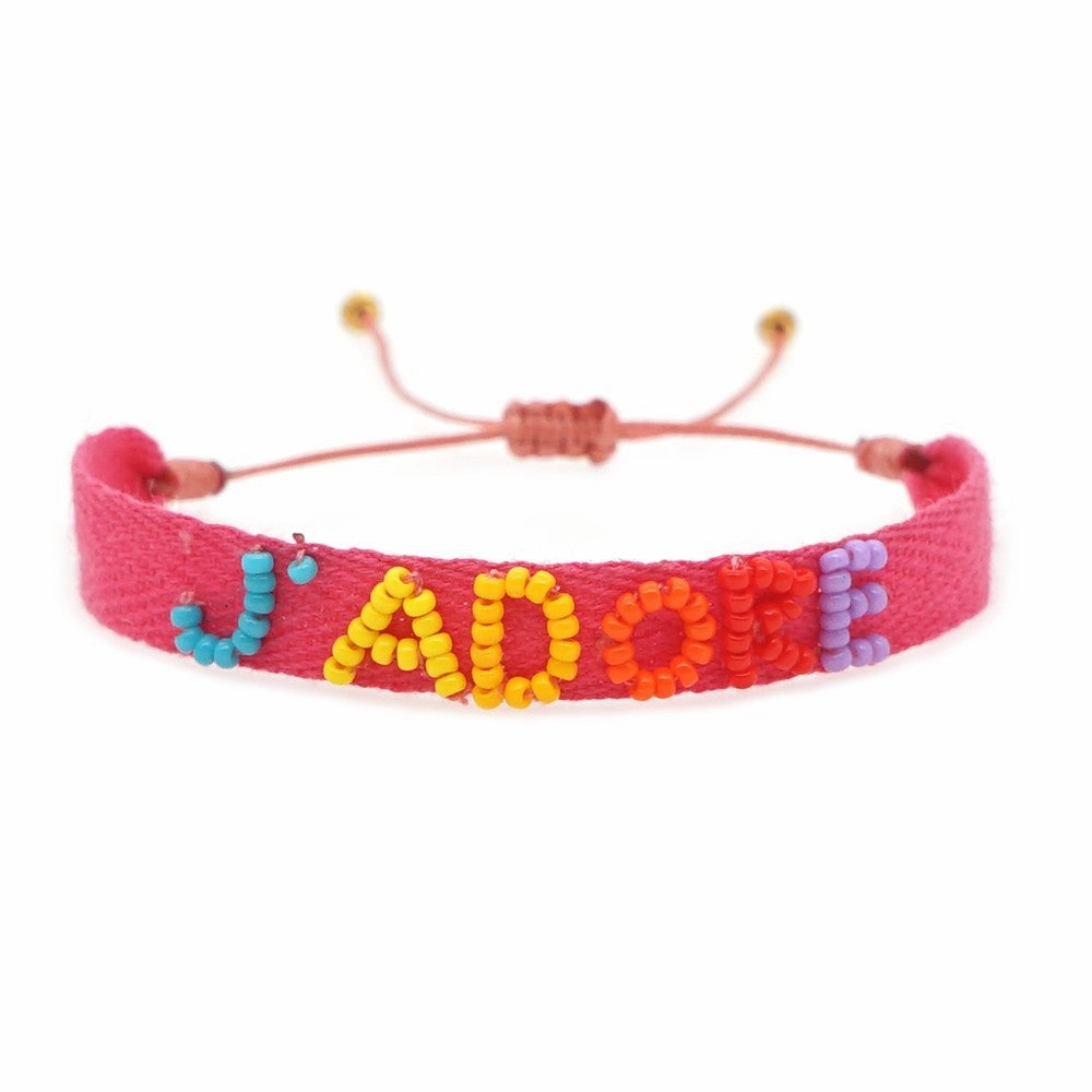 Wholesale Bohemian Rainbow Daisy Glass Bracelet