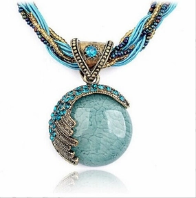 Wholesale Bohemian Retro Ethnic Style Alloy Necklace