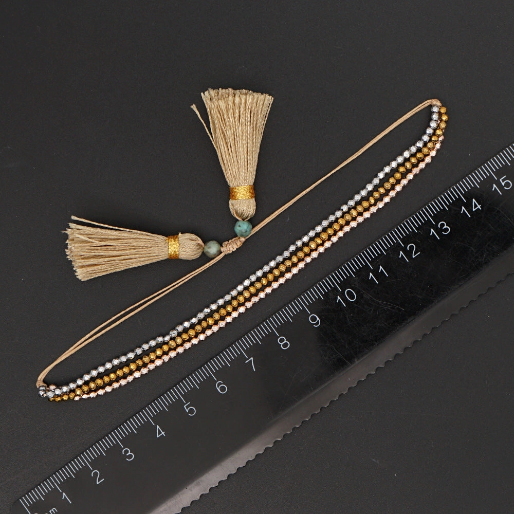 Wholesale Bohemian Seashell Daisy Glass Bracelet