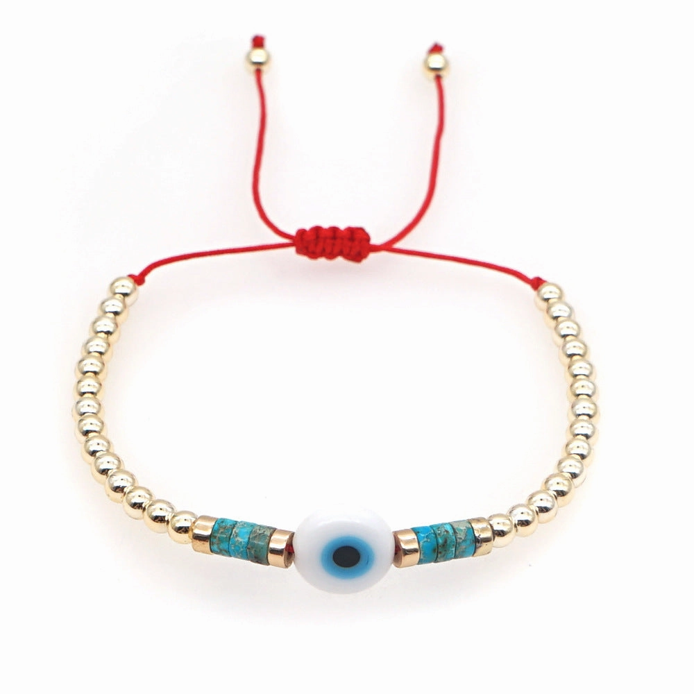Wholesale Bohemian Seashell Daisy Glass Bracelet