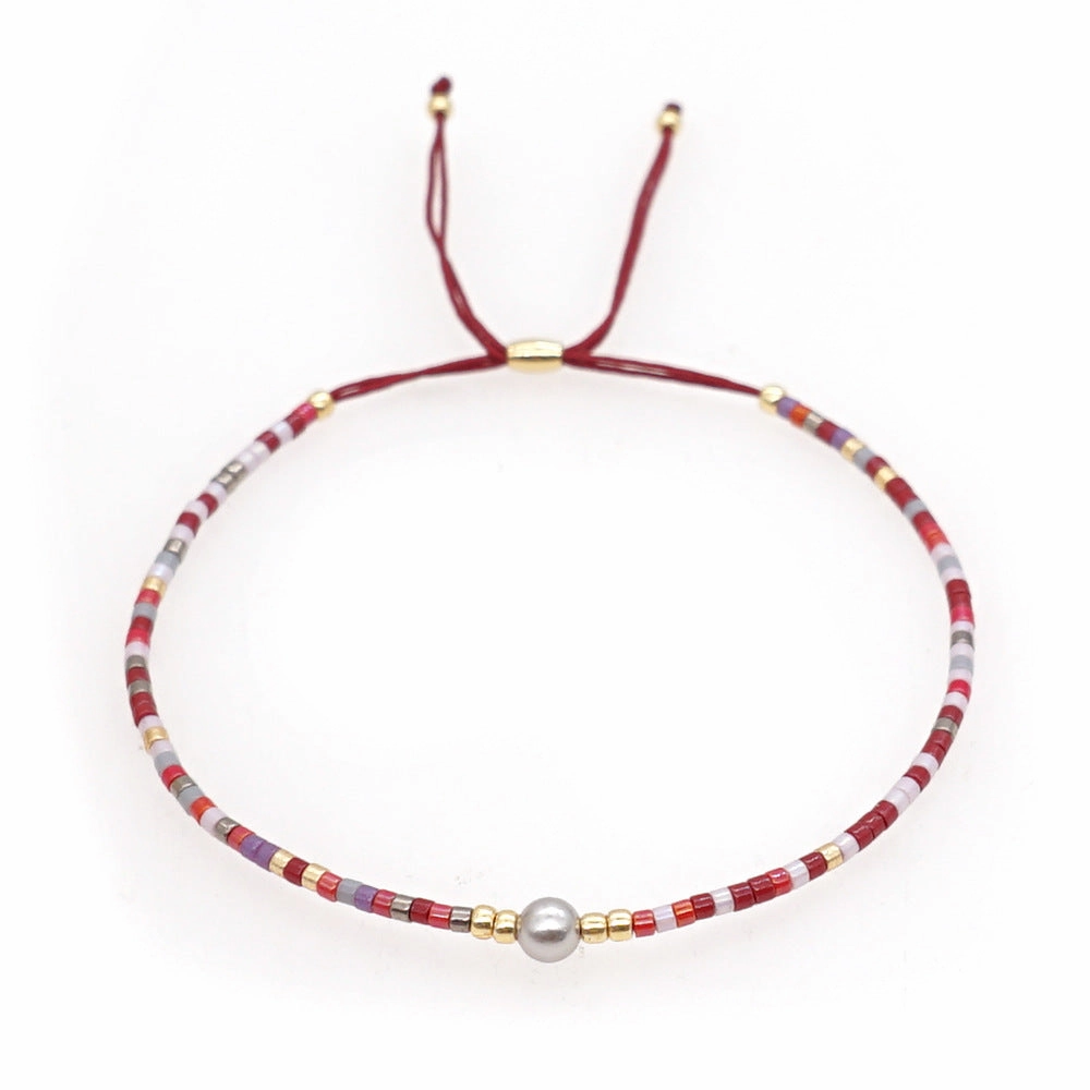 Wholesale Bohemian Semi Precious Stone Stained Glass Bracelet