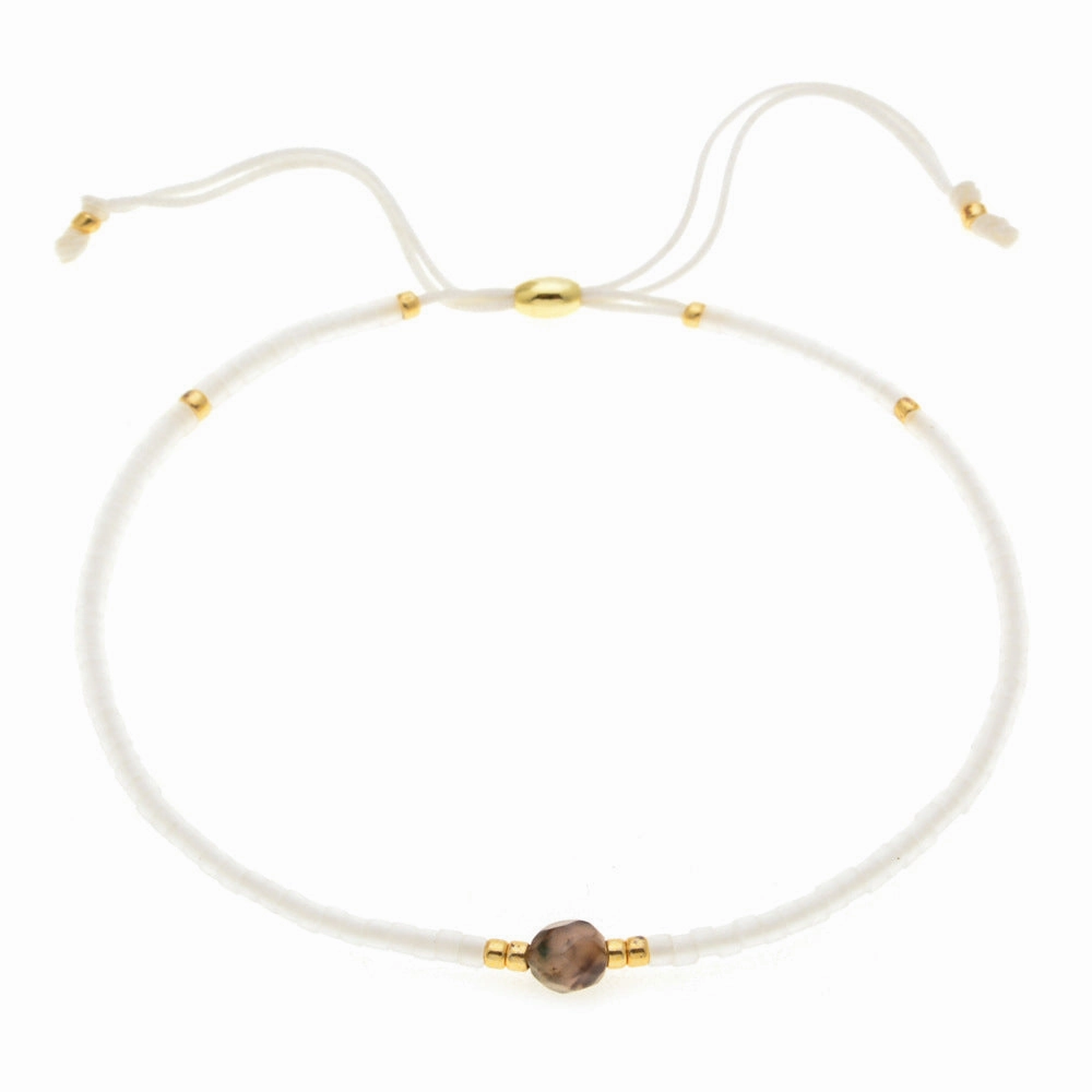 Wholesale Bohemian Semi Precious Stone Stained Glass Bracelet