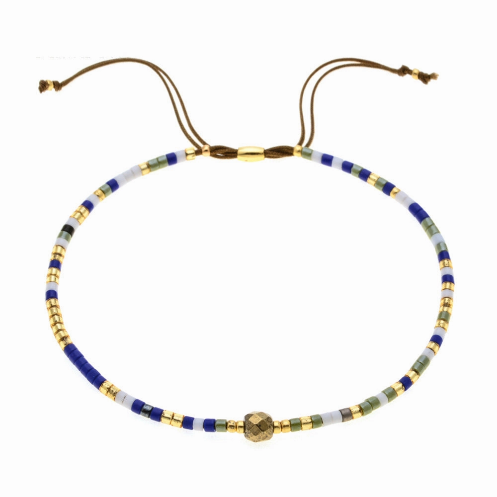 Wholesale Bohemian Semi Precious Stone Stained Glass Bracelet