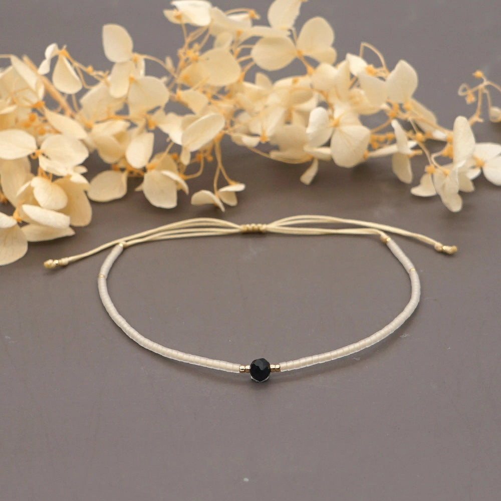 Wholesale Bohemian Semi Precious Stone Stained Glass Bracelet