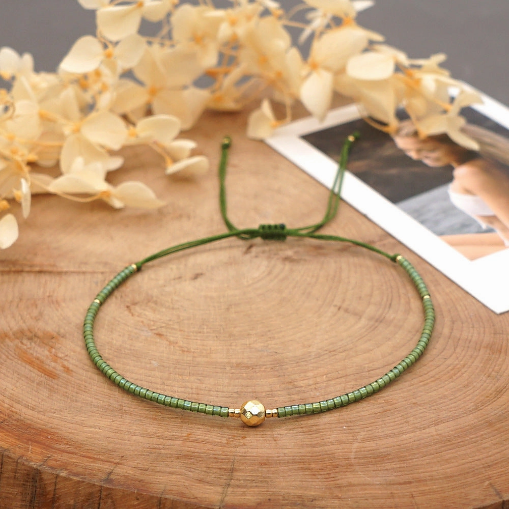 Wholesale Bohemian Semi Precious Stone Stained Glass Bracelet