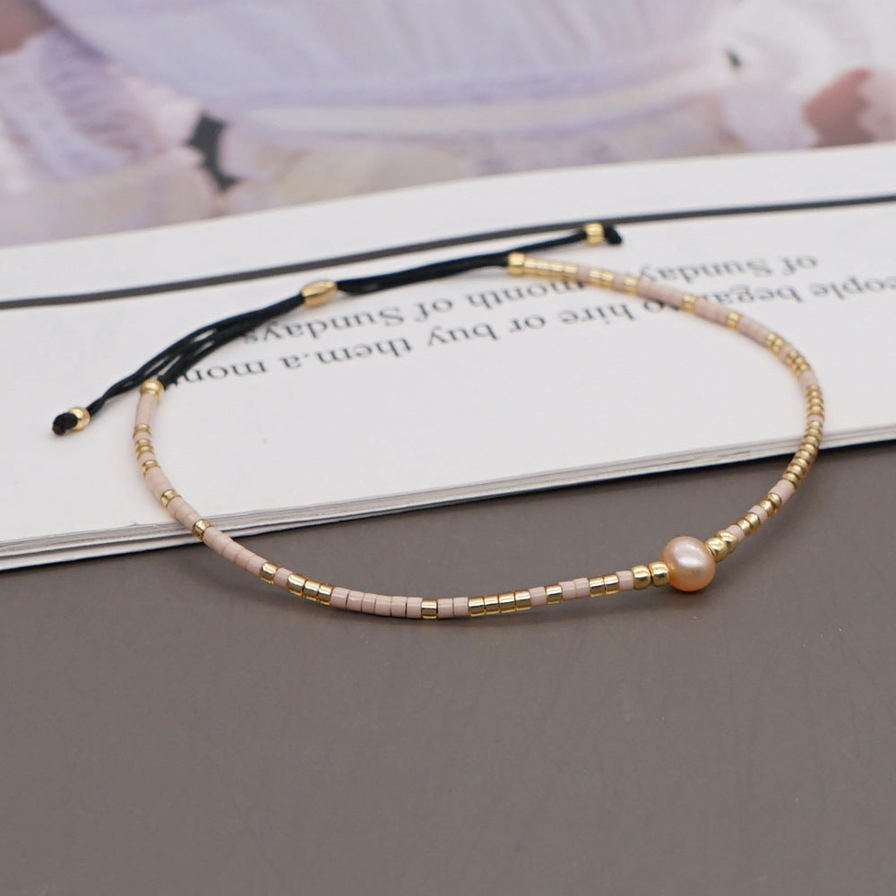 Wholesale Bohemian Semi Precious Stone Stained Glass Bracelet