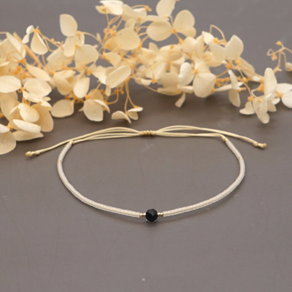 Wholesale Bohemian Semi Precious Stone Stained Glass Bracelet